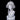 The Freak Circus Pierrot grey Cosplay Wig