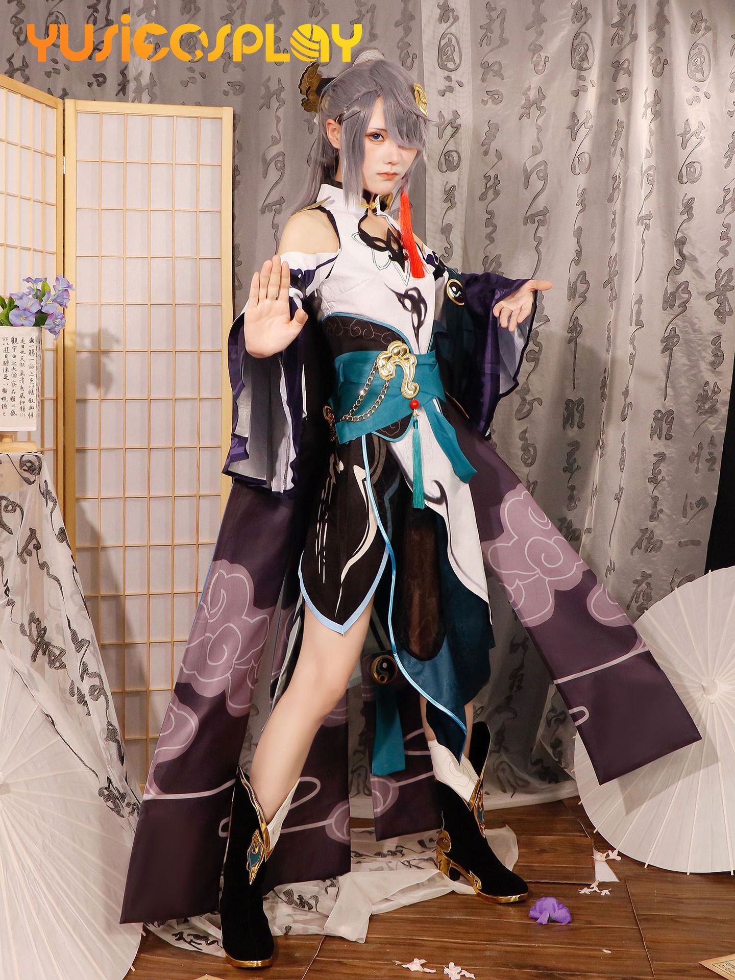 Honkai Impact 3rd Azure Empyrea Fu Hua Cosplay Costume YUSICOSPLAY