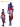 Marvel Rivals Vengeance Psylocke Mirror-Finish Faux Leather Cosplay Costume