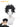 Dandadan Okarun Ken Takakura Black Cosplay Wig