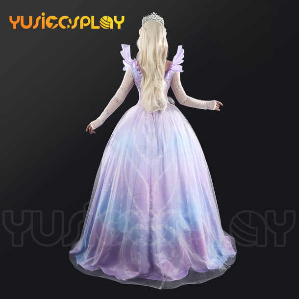 Wicked: For Good Glinda Purple Prom Dress Premium Version Cosplay Cost ...
