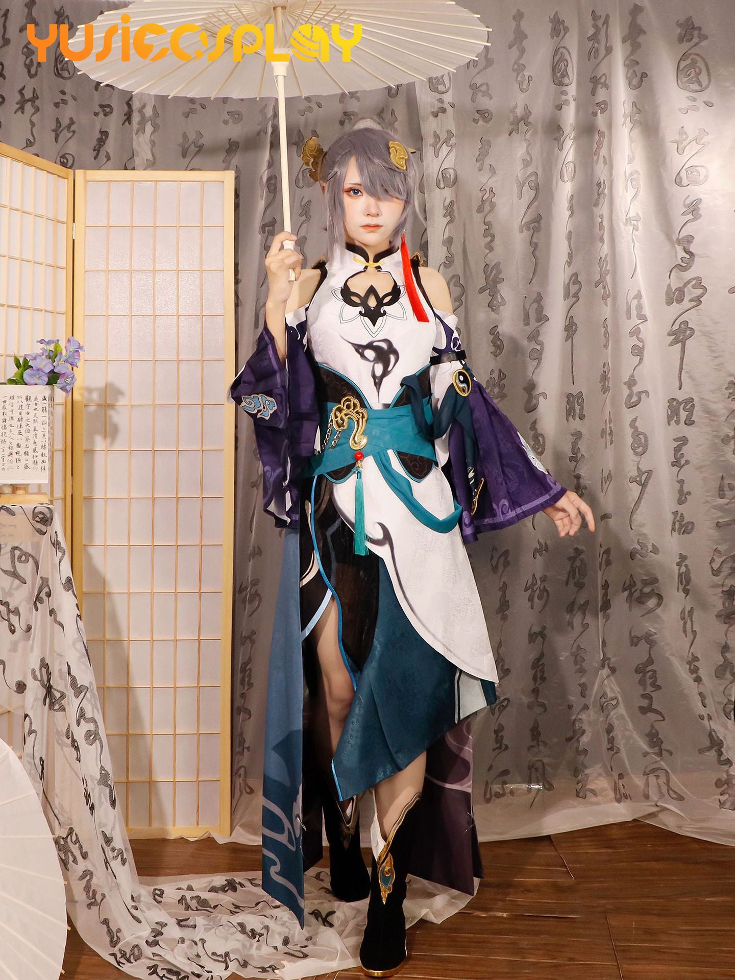 Honkai Impact 3rd Azure Empyrea Fu Hua Cosplay Costume YUSICOSPLAY